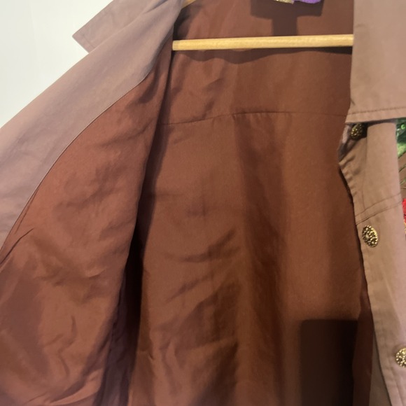 VTG 90s Tapestry Patch Brown Sequin Embroidered Sunflower Shirt Jacket Large - Picture 3 of 8